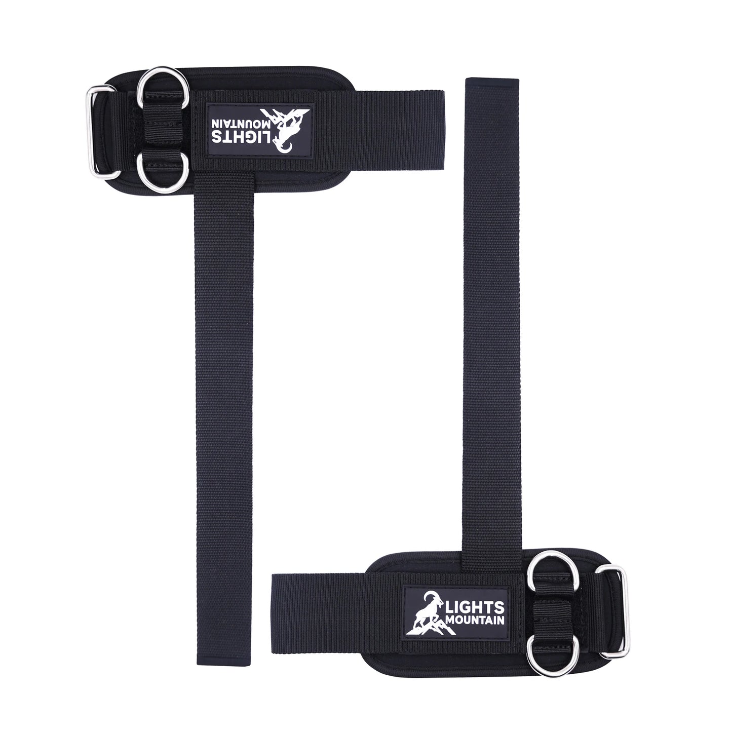 Weight Lifting Straps with Cuffed D Ring, Wrist Support Heavy Duty Neoprene Cuffs with Double D-Rings for Cable Pulley Workouts