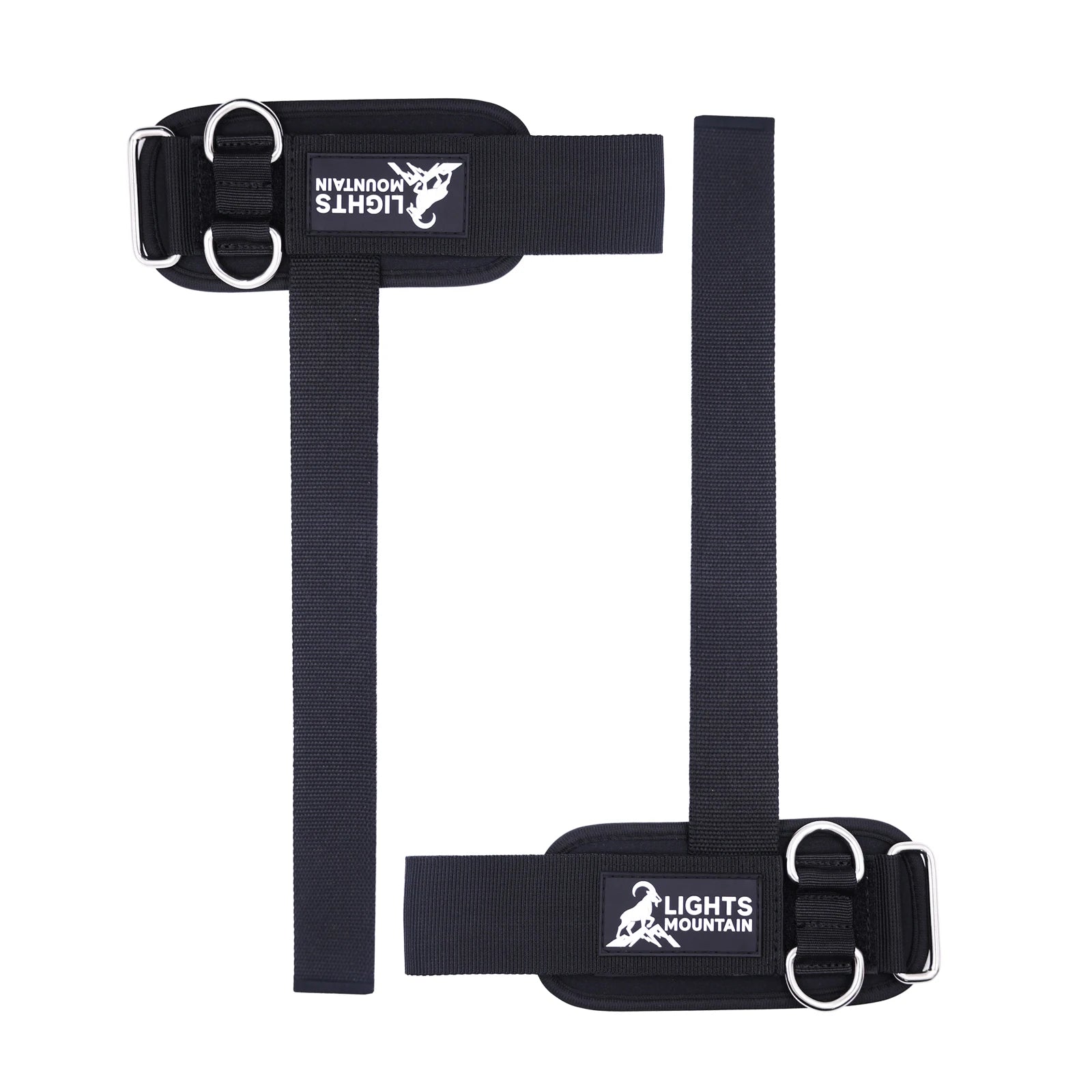 Weight Lifting Straps with Cuffed D Ring, Wrist Support Heavy Duty Neoprene Cuffs with Double D-Rings for Cable Pulley Workouts